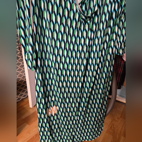 DVF COTTON WRAP DRESS - Picture 2 of 7
